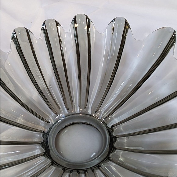 Vintage Federal Glass Celestial Smoke Iridescent Centerpiece Bowl - Picture 7 of 10